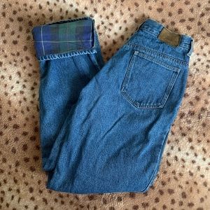 Cabela’s flannel lined mom jean